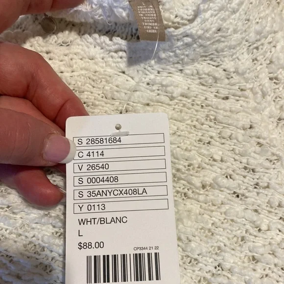 Anthropologie knitted and knotted short sleeve sweater- size large - Picture 7 of 8